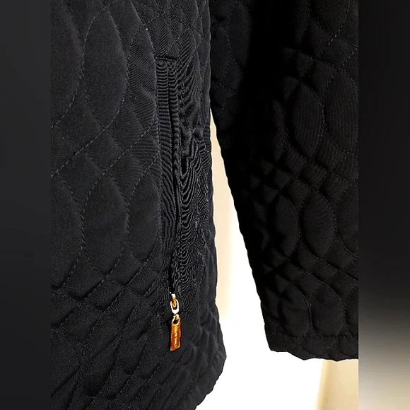 Excellent Used Condition Ellen Tracy Quilted Anorak Plush Lined Jacket Size Med - Picture 5 of 10